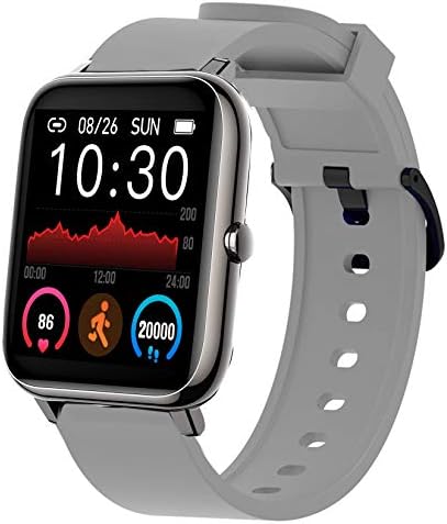 Donerton Smartwatch Bantları ile uyumlu, YOUkeı Tutuşunu İzle Yumuşak Silikon Spor Band Donerton Smartwatch ile uyumlu (Gri)