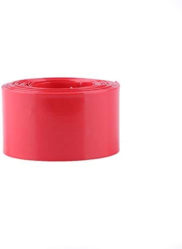 Cashiny 29.5 mm düz PVC ısı Shrink boru pil Wrap 2 m Uzunluğu için 18650 18500 Pil Kırmızı 5 M