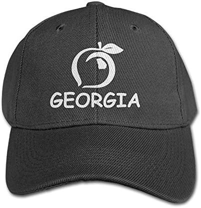 Gürcistan Şeftali Logosu Devlet Hediye Gurur Beyaz Snapback Şapka Tarzı Siyah Erkek ve Kız Gençlik Unisex