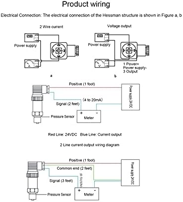 Basınç Sensörü, IP65 0-10VA Geniş Uygulama Dönüştürme için Algılama için Hava Dönüştürücü(4)