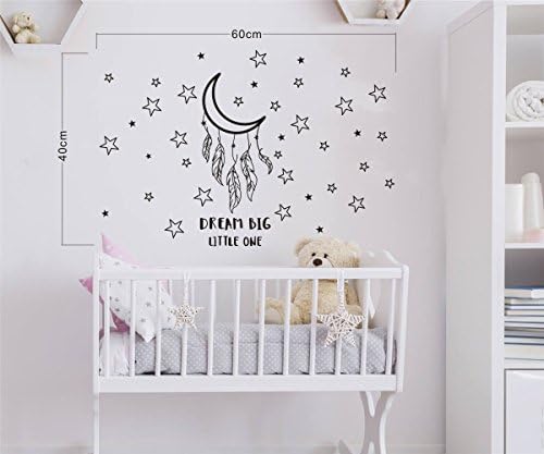 JOYRESIDE Rüya Büyük Küçük Bir Gece Uyku Duvar Çıkartması Vinil Sticker Yıldız Dekor Iyi Geceler Sticker Kreş Çocuk Babys Odası
