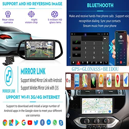 KNHG Android Araba Stereo ile Uyumlu Oyuncak-OTA LC100 2002 2003 2004 2 Din Radyo GPS Navigasyon IPS Dokunmatik Ekran Multimedya