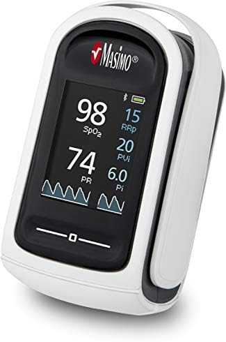 Masimo MightySat Parmak Pulse Oksimetre / Monitör Kan Oksijen ve Kalp Hızı / Hastane Sınıf Teknolojisi