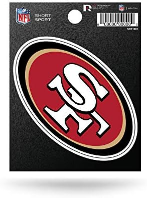 NFL San Francisco 49ers Kalıp Kesim Takım Logosu Kısa Spor Etiket