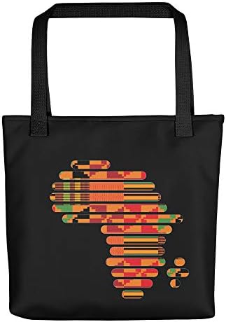 Kente İpli çanta-Afrika Harita çantası, Afrika Kente Desen Baskı İpli çanta