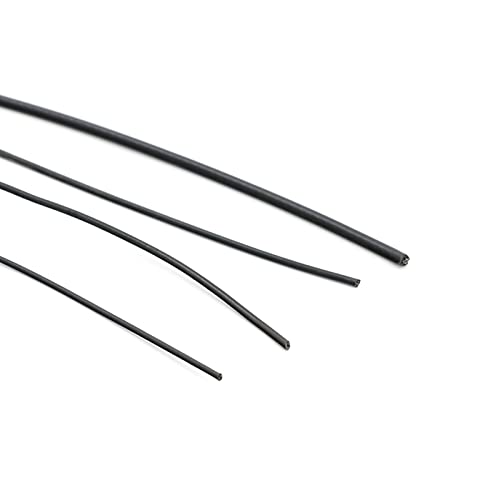 Siyah 304 Paslanmaz Çelik Plastik Kaplı Çelik Tel Halat, Çap 2mm, Uzunluk 50m, (40 Alüminyum Kollu)