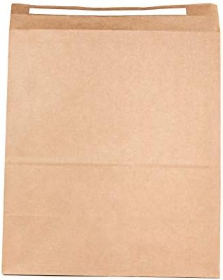Kraft Çevre Dostu Kahverengi Kağıt, Sapsız SOS & Güvenlik yapışkanlı Kağıt Torba, 22 x 11 x 28 cm, 70 gr, 250 adet Paket