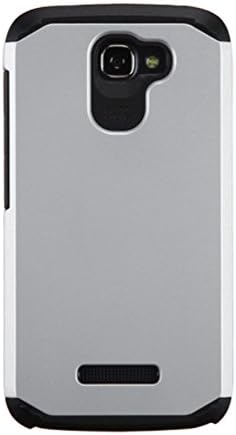 MyBat Asmyna ALCATEL 7040 One Touch Fierce II Astronoot Telefon Koruyucu Kapak-Perakende Ambalaj-Siyah / Gümüş