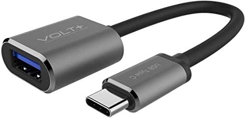 Volt Plus Tech Profesyonel USB-C'den USB 3.0'a Huawei P40 Pro OTG Adaptör, 5gbps'de Tam Veri ve USB Aygıtı Sağlar! [Tunç Gri]
