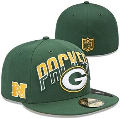 Yeni Dönem NFL Green Bay Packers 59FİFTY Temel Gömme Şapka Kapağı (7 5/8)