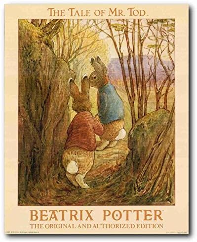 Mr. Tod Beatrix Potter masalı Orijinal ve Yetkili Baskı Duvar Dekor Sanat Baskı Posteri (16x20)