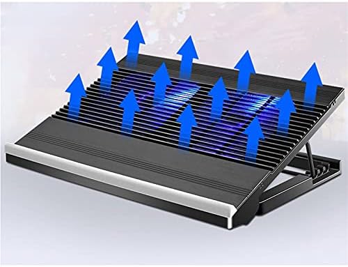 HHWKSJ 10-15. 6 Dizüstü soğutucusu Soğutma Pedi | Ultra İnce Taşınabilir 2 Sessiz Büyük Fanlar Dahili USB Hattı ile 1300 RPM