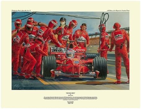 Kırmızıyı Görmek-Eddie Irvine ve Mika Salo İmzalı Formula Bir Yarış Baskısı