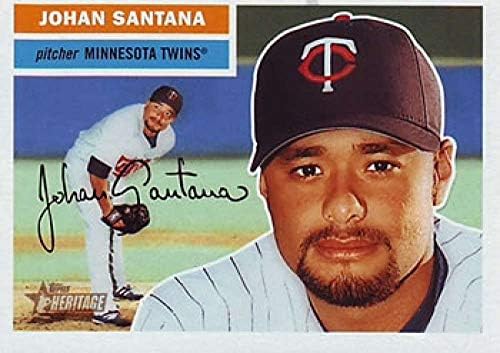 2005 Topps Miras Beyaz Sırtlar 296 Johan Santana Minnesota Twins MLB Beyzbol Kartı NM-MT