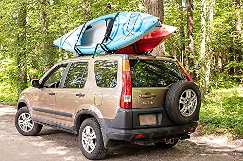 PaddleSports + Arabalar ve SUV'lar için Kayık Portbagaj Setleri-Kayışlı iki Set-Kayaks Kano Paddleboard'ları ve Sörf Tahtaları