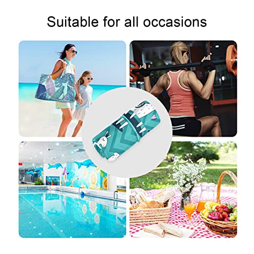 xigua 2 ADET Llama Islak kuru çanta Bez Bebek Bezi Su Geçirmez Mayolar saplı çanta Bileklik Seyahat Plaj Çantası