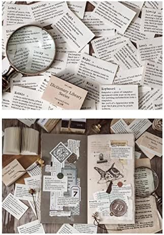 shamjina 400 Pcs Tiny Sözlük Dekoratif El Sanatları Kağıtları Mini Sözlük Scrapbooking ve Oymacılık için