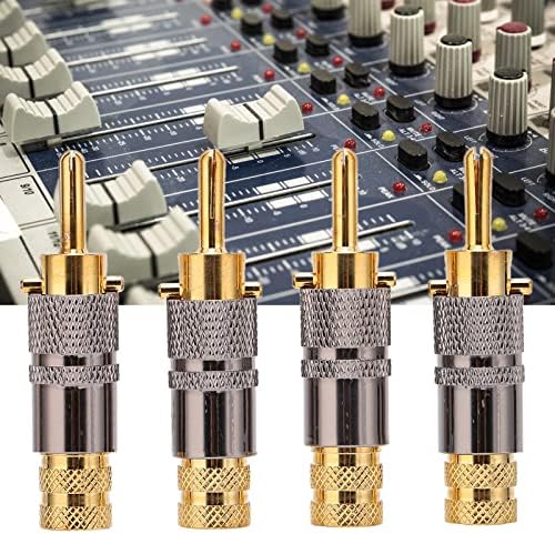LAJS Ses Kablosu Fişi, Ses Ekipmanları için 8.7 mm Çaplı Kablo için Profesyonel Hoparlör Kablosu Muz Fişi