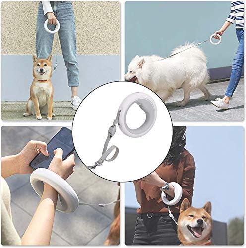 QDY - 10Ft Geri Çekilebilir Köpek Tasması, LED Aydınlatmalı Köpek Tasması Tek Elle Fren, Duraklatma, Kilit 360 ° Dolaşmayan Fonksiyon