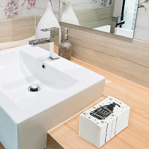 100 Adet Banyo Tek Kullanımlık Peçeteler Banyo Konuk Kağıt El Havluları Banyo Görgü Kuralları Konuk Kağıt Havlular Her Zaman