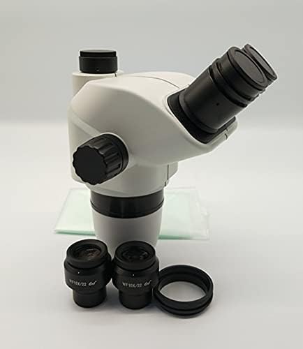 SUZYN Mikroskop Bilimsel SZN45 6.7 x-45x Simul Odak Trinoküler Stereo Mikroskop Kafası (Renk: Beyaz, Büyütme: 45X)