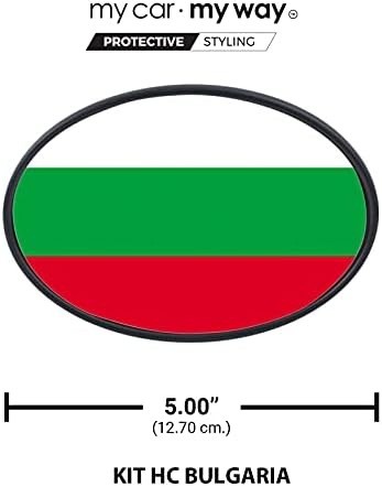 benim araba benim yol Bulgar Bayrağı Hitch Kapak / Uyar 2 x2 Römork Hitch Alıcı / Bulgaristan Bayrağı