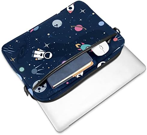 Uzay Yıldız Gezegenler Roketler İle Laptop omuz askılı çanta Kılıf Kol için 13.4 İnç 14.5 İnç Dizüstü laptop çantası Dizüstü