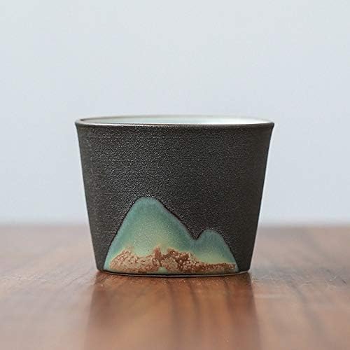 Tenbroman Japon Tarzı Seramik Kahve Fincanı Porselen Kişisel Tek Çömlek Çay Bardak Drinkware Şarap Kupa Su Kupalar (D)