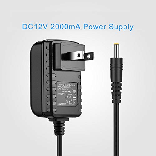 12 V DC Güç Kaynağı 2A 24 W Adaptörü, SANSUN 12 Volt Güç Kaynağı LED Şerit ışıklar için, AC120V DC12V Transformers (5 paketi)