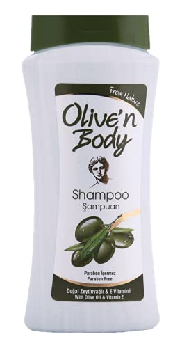 Parlak Pürüzsüz, Yumuşatıcı ve İpeksi Saçlar için Olive'n VÜCUT Saç Şampuanı Büyüme Şampuanı, Doğal Dengeyi Korur-400ml