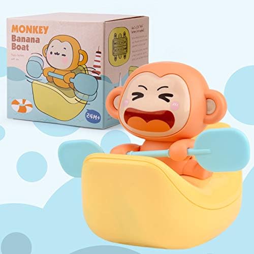 RİSUNTOY banyo oyuncakları Yürümeye Başlayan 1-3, bebek küveti Oyuncaklar Erkek Kız Kalıp Ücretsiz Sevimli Elektrikli Muz Maymun