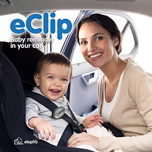 Araba için Elepho eClip Bebek Güvenliği Hatırlatıcısı / Bebek Araba Koltuğuna, Emniyet Kemerine veya Bebek Bezi Çantasına Kolayca