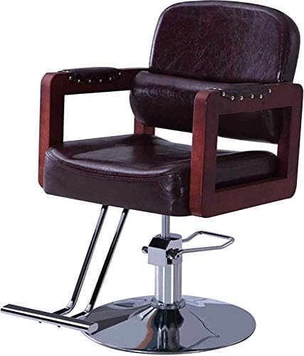ZHANGOO Saç Kesme Hidrolik Berber Koltuğu Hidrolik Berber Koltuğu Salon Sandalye Saç Stilisti için Ağır Dövme Sandalye Şampuan