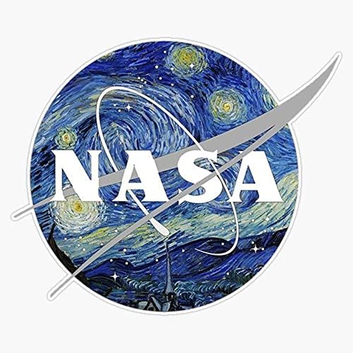 NASA x VAN GOGH tampon Çıkartması Vinil Çıkartması 5