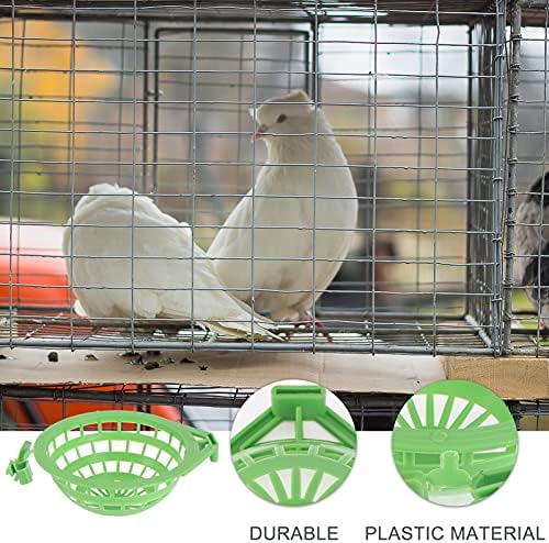 NUOBESTY 4 PCS Kuş Yetiştiriciliği Kuluçka Yuva Papağan Hatch Evi Plastik Kuş Besleme Yuva Güvercinler için Pet kuş kafesi
