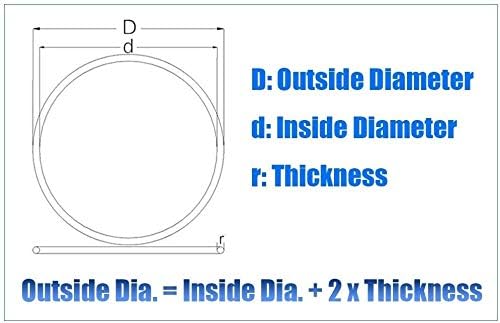 Mekanik Parçalar Yaylı rondela 20/50/100 adet-Çoklu Özellikler-Gıda Sınıfı Beyaz O - Ring Contalar Conta Silikon 5.7 mm Kalınlık