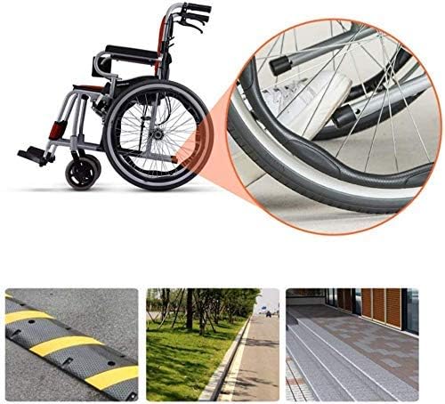 CESULİS Tekerlekli Sandalye Frenli, Ayak Dayamalı, Kol Dayamalı, Katlanır Hafif Transit Seyahat Konfor Tekerlekli Sandalyeli