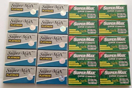 Çift Kenarlı Tıraş Bıçağı Super Max Variety Pack 100