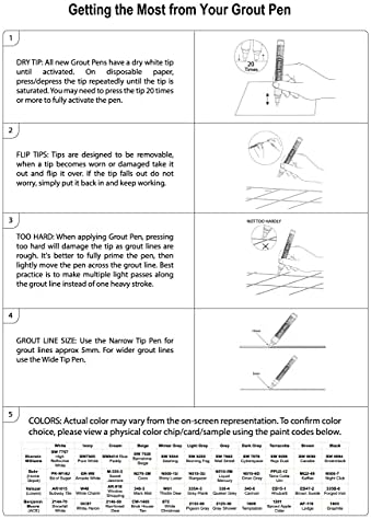 Harç Kalemi Kiremit Boya Kalemi: 5 Paket Değiştirme Uçlu Kış Gri Dar 5mm-Kiremit Harçını Yenilemek, Onarmak ve Yenilemek için