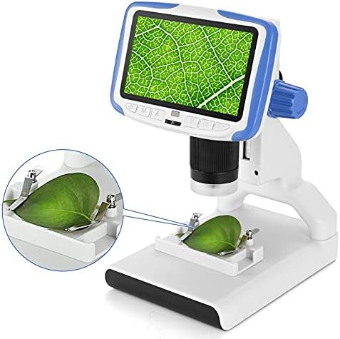 NİZYH 200X Dijital Mikroskop 5 HD Ekran Video Mikroskop Elektron Mikroskobu Mevcut Bilimsel Biyoloji Aracı