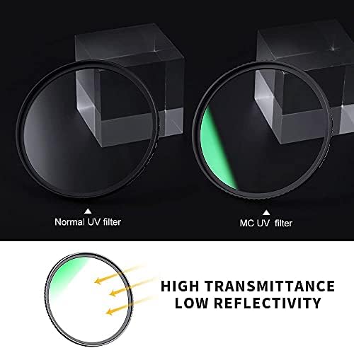K & F Konsept 49mm UV Filtresi, Lens Filtresi MC Koruması, Kamera Lensi için Japonya Optik Cam Süper İnce