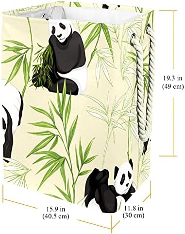 Inhomer Panda Hayvan Büyük Çamaşır Sepeti Su Geçirmez Katlanabilir kıyafet sepeti Sepeti Giyim Oyuncak Organizatör, ev Dekor