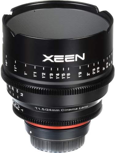 XEEN tarafından ROKİNON 24mm T1.5 Profesyonel Cine nikon için lens F Dağı (Siyah) ile Rokinon Xeen 6-Lens Carry-On Kılıf