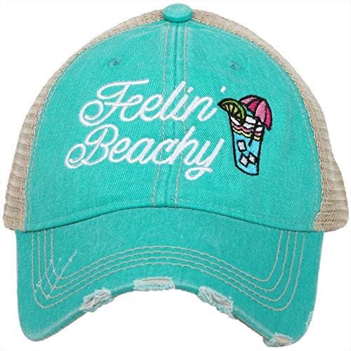 KATYDİD Feelin ' Beachy beyzbol şapkası - Kadınlar için kamyon şoförü şapkası-Kadınlar için Şık Sevimli plaj şapkaları