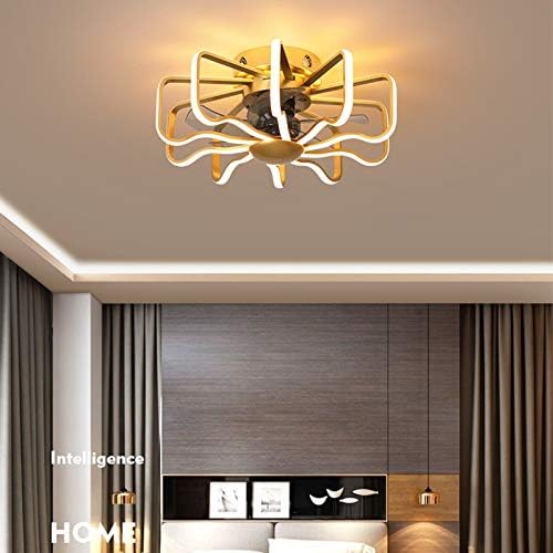 CHUNSHENN AC tavan fanı ışık Restoran Özel Şekilli Modern Minimalist Moda Oturma Odası Lamba Kişilik Elektrikli Fan Tavan (Bıçak