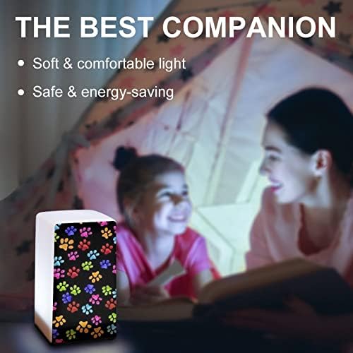 Renkli Köpek Paw Taşınabilir masa lambası Yatak odası gece ışık seyahat Warmging hediye için Campping / Bar/ofis/koridorlar