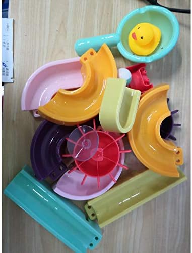 Muised Banyo Slayt oyuncak seti Bebek banyo oyuncakları DIY Vantuz Yarış Yörüngeler Parça Çocuklar banyo küveti Oyun Yüzen Oyuncak
