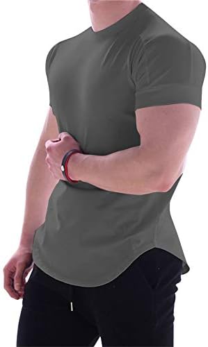 PHPD erkek Spor kısa kollu spor hızlı kuru T-Shirt streç eğitim kıyafetleri