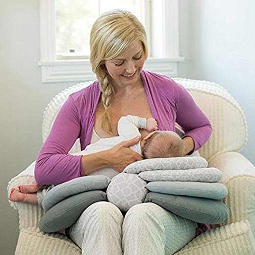 WSJMJ Ayarlanabilir Hemşirelik Yastık, Çok Fonksiyonlu Emzirme Yastık Analık, kafalık Bebek Baş Desteği %100 % Pamuk Yastık Kılıfı