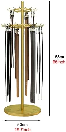 Eşarp Askısı 168 cm / 66 inç Boyunda Metal Eşarp Ekran Tutucu Erkekler ve Kadınlar için, Yuvarlak Zemin Ayakta Kravat Kemerleri
